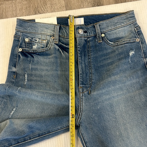 NWT 7 For All Mankind Women's Dojo Wide Leg Jeans In Blue Size 29 - Picture 10 of 16